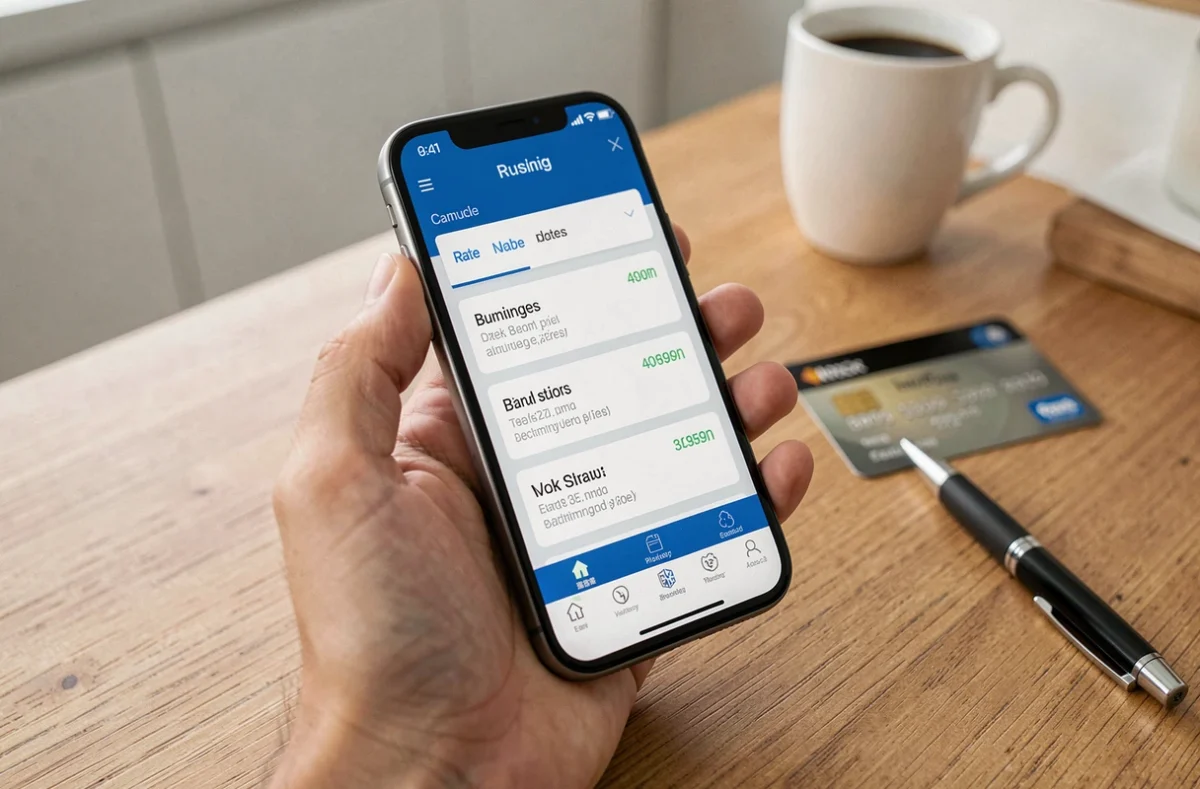 Comparaison des meilleurs taux bancaires sur une application mobile de simulation de crédit