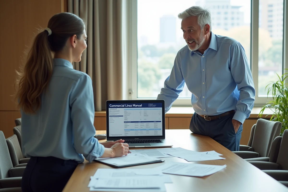 Homme et femme discutant autour d