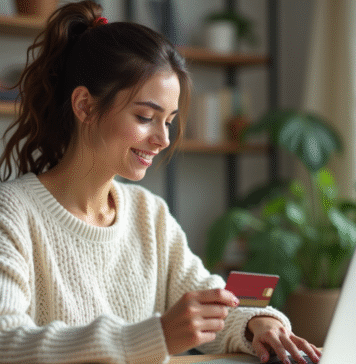 Authentifier une carte PayPal : procédure et astuces efficaces pour sécuriser vos paiements en ligne Jeune femme saisissant un numéro de carte sur son ordinateur