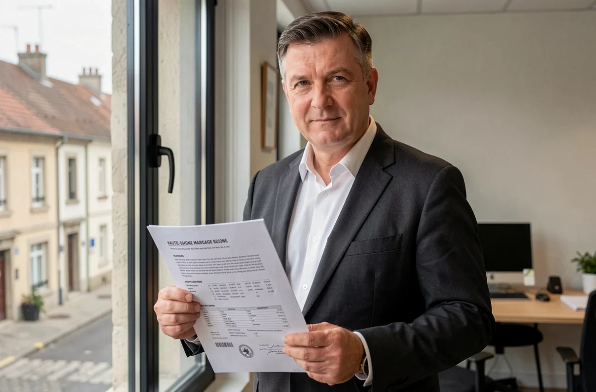 Courtier indépendant Naegocis en Haute-Saône tenant un dossier de prêt immobilier